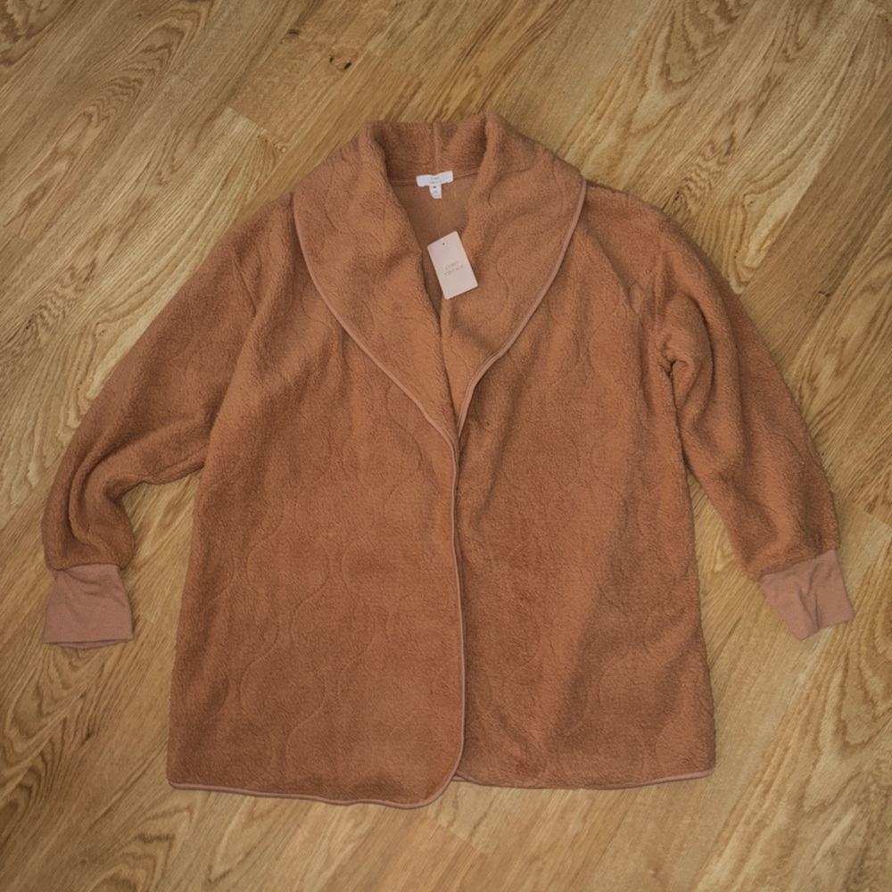 NWT Como Vintage Tan Textured Cardigan
